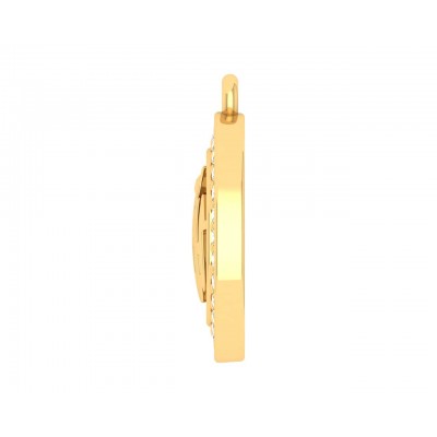 Allah 12mm charm in hallmarked Gold with round brilliant diamonds